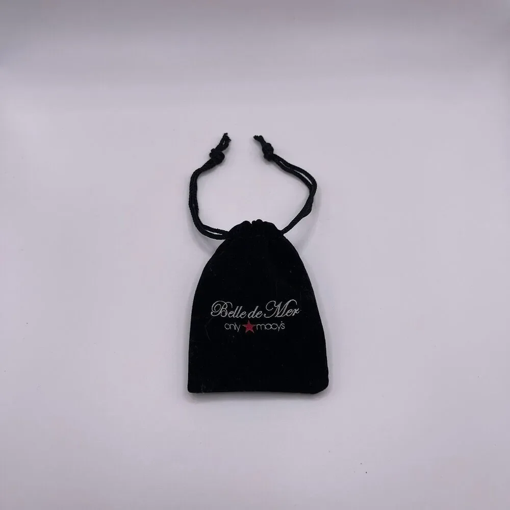 Macy’s Belle de Mer Small Velour Gift Pouch Bag 3”x 2.5”